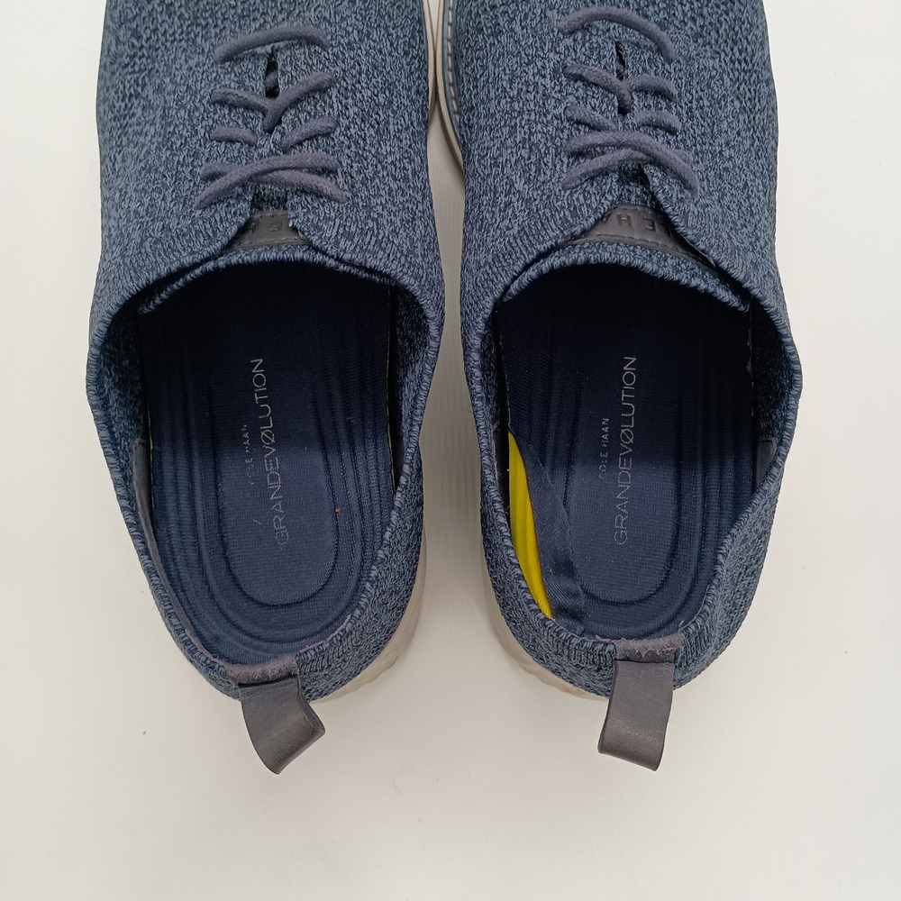 Cole Haan Grand Evolution Stitchlite Oxford Navy Blue Knit Shoes Mens 12M - Picture 6 of 9